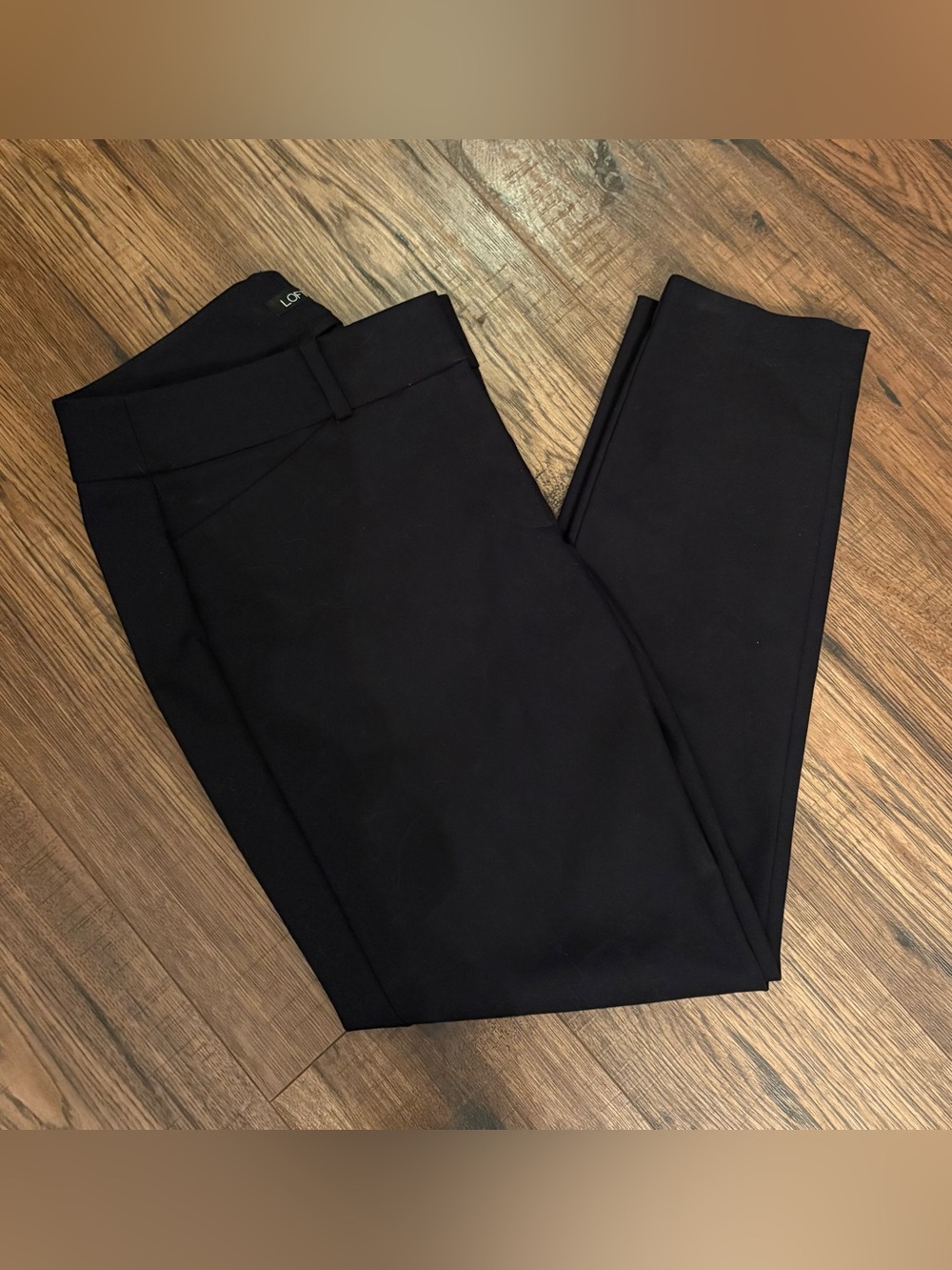 LOFT Julie Skinny Black Women's Slim Dress Pants